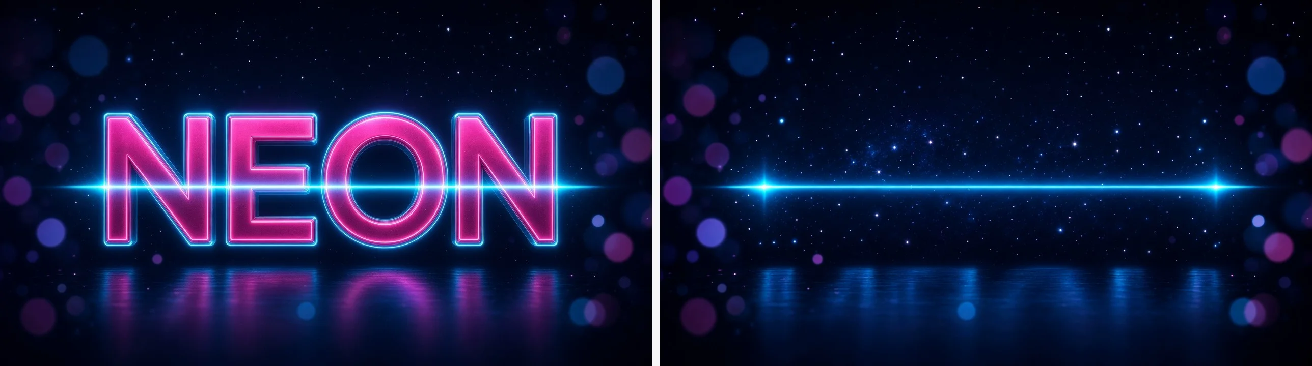 Decorative headline before and after text removal
